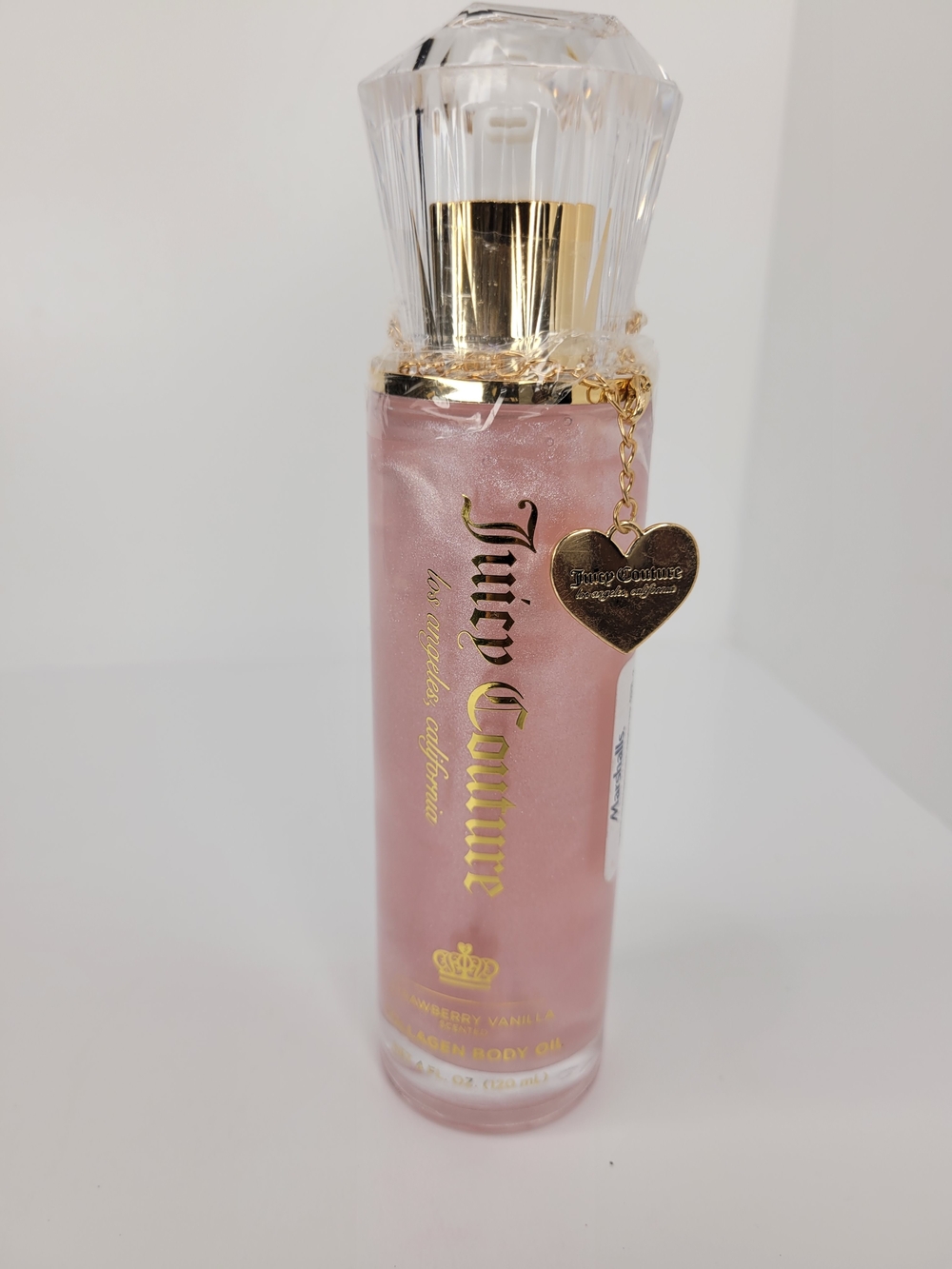 👉✨️ Juicy Couture Shimmering Pink Body Oil with Gold Charm